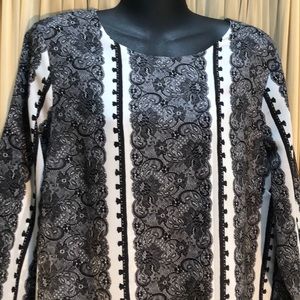 J. Crew Blouse Large Like New! Lace look